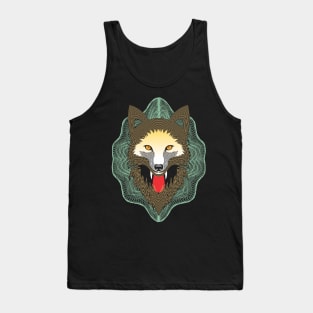 Wolf Wild Polygonal Tank Top